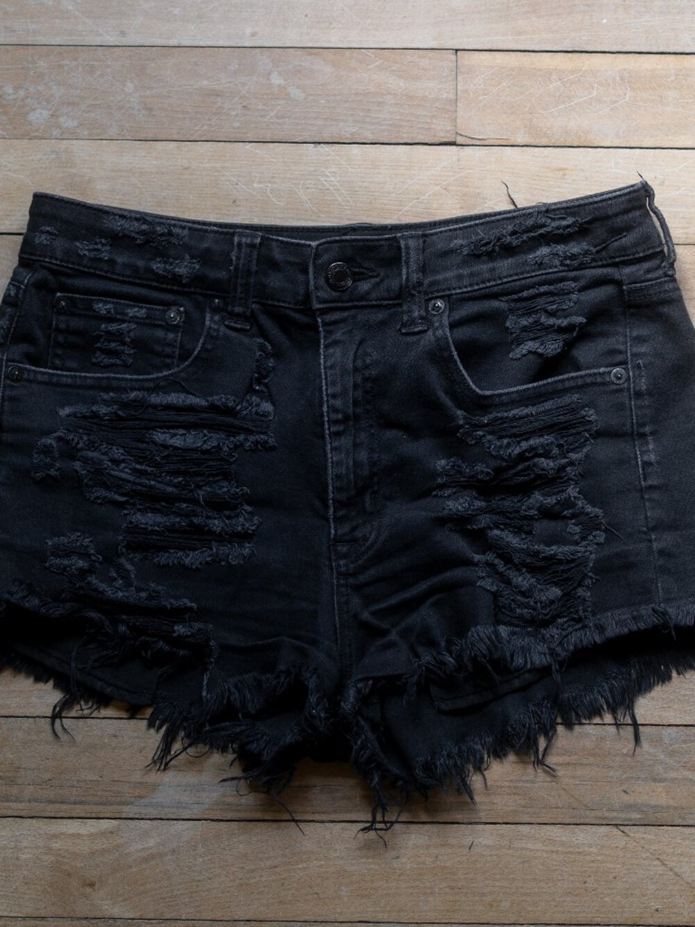 American Eagle Mid-Rise Stretch High Distressed Women's Shorts